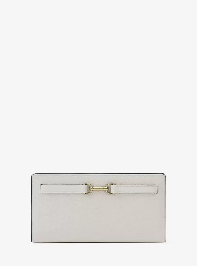 Duży portfel Carson ze skóry groszkowanej