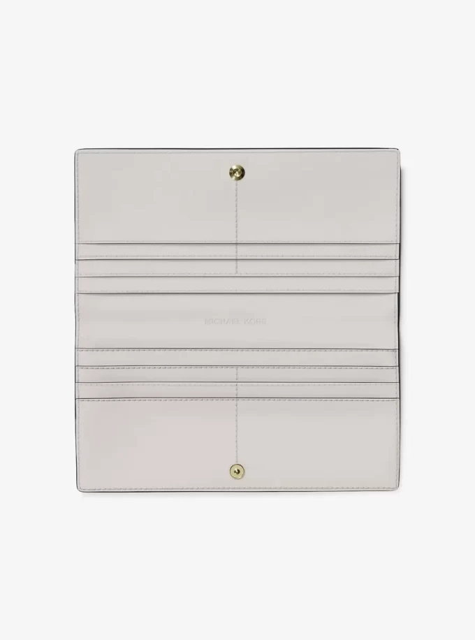 Duży portfel Carson ze skóry groszkowanej