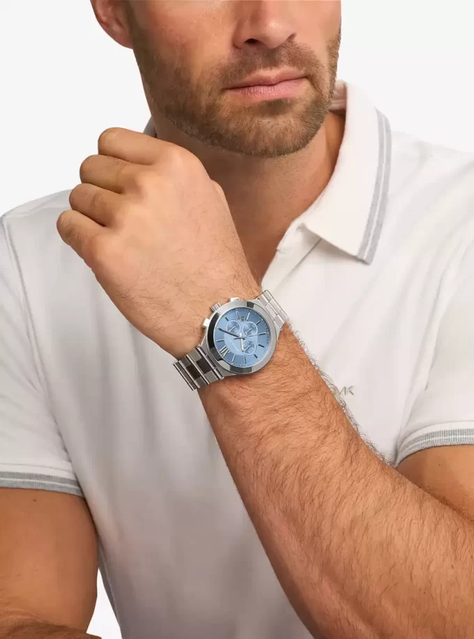 Duży srebrny zegarek Billie