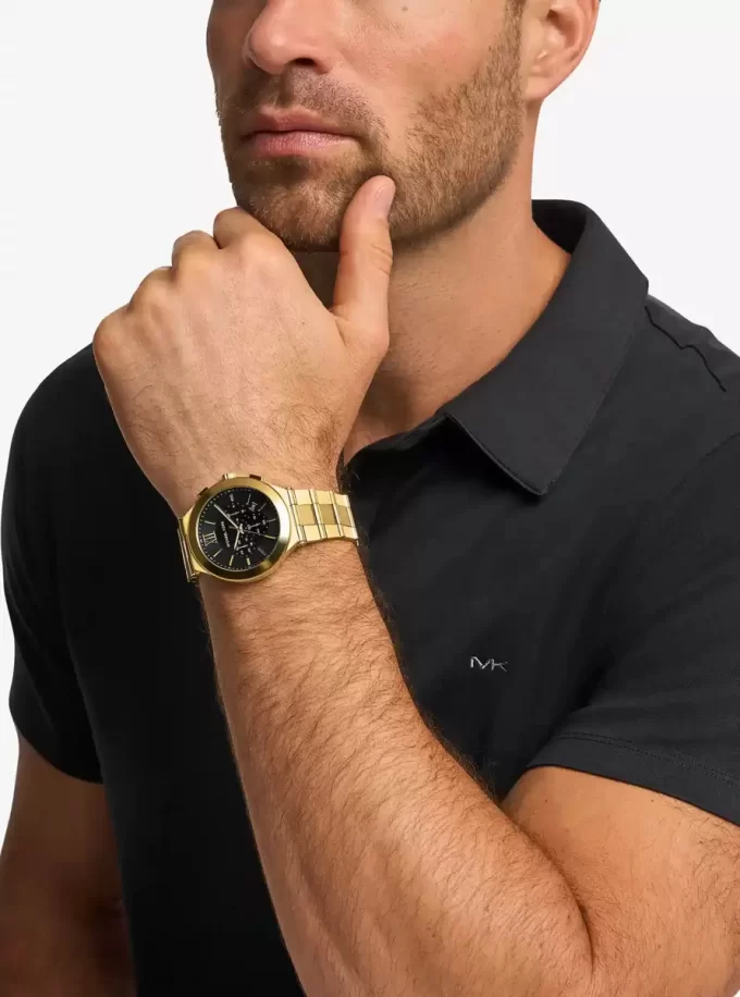 Duży zegarek Billie w kolorze złotym