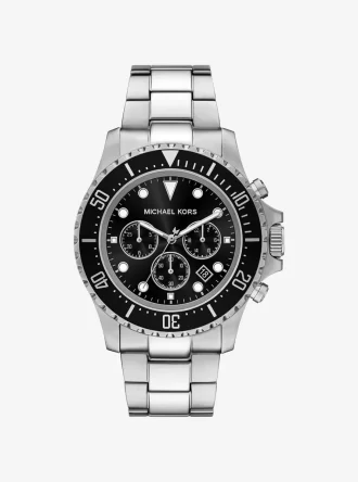 Duży zegarek Everest w kolorze srebrnym