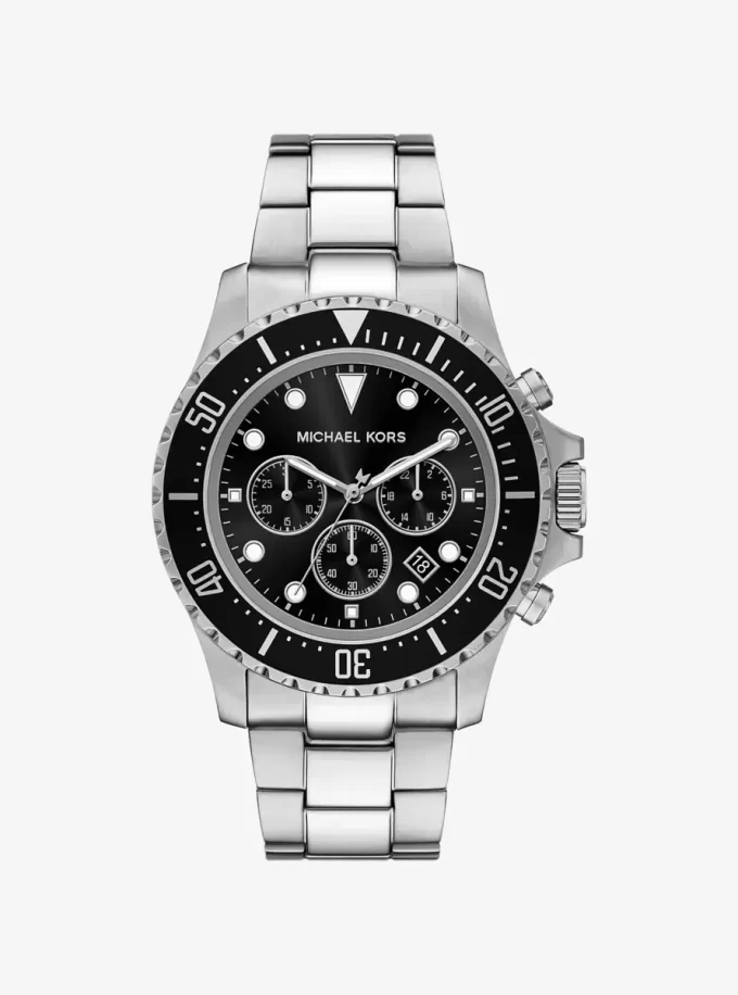 Duży zegarek Everest w kolorze srebrnym