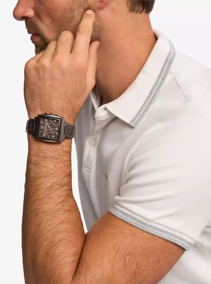 Duży zegarek Rhys w odcieniu brązu