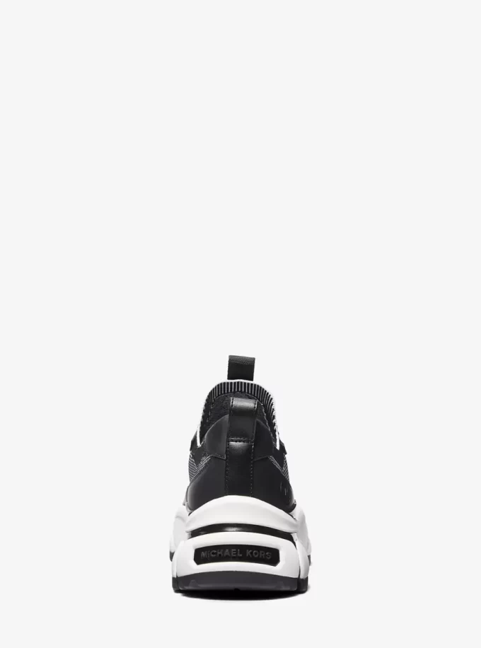 Dwukolorowe, rozciągliwe, dzianinowe buty sportowe Darius