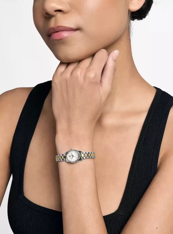 Dwukolorowy zegarek Micro Lexington Pavé