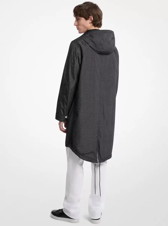 Dwustronna kurtka typu anorak z logo Signature