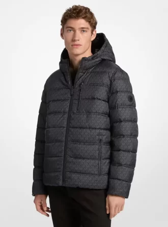 Dwustronna kurtka z logo Signature