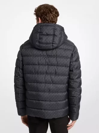 Dwustronna kurtka z logo Signature