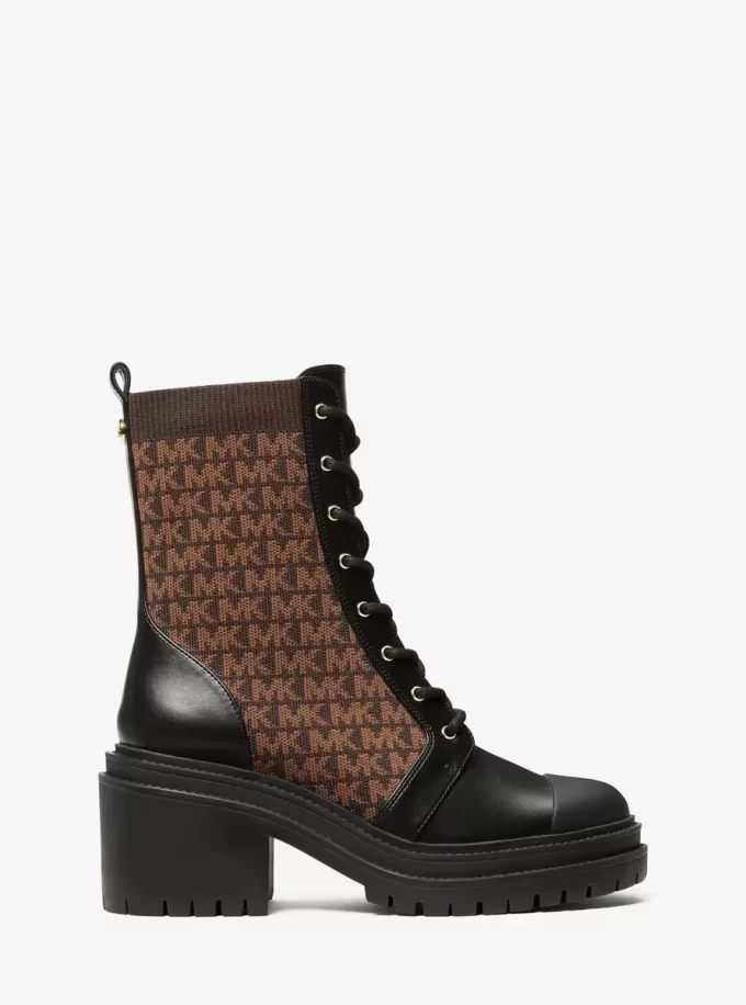 Dzianinowe buty z logo Hanley