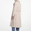 Inox Oversize’owy płaszcz typu trenchcoat z mieszanki bawełny