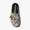 Jaden Snake Embossed Leather Clog Jaden Snake Embossed Leather Clog