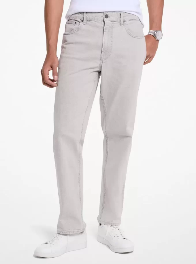 Jeansy Finn Straight-Fit Stretch