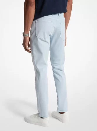 Jeansy jeansowe ze stretchem i dopasowanym krojem