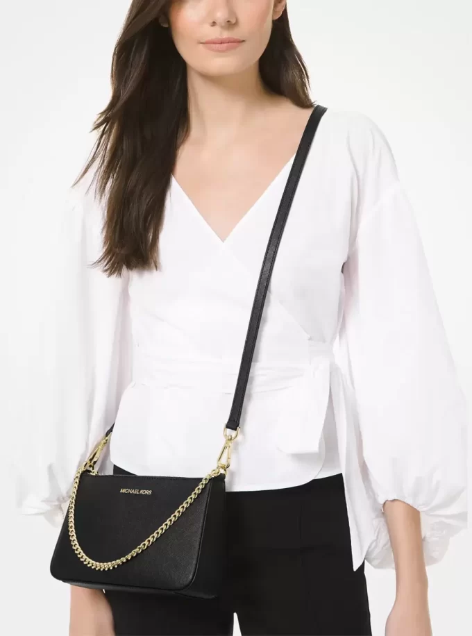 Jet Set Średniej wielkości torebka typu crossbody ze skóry saffiano Jet Set Średniej wielkości torebka typu crossbody ze skóry saffiano