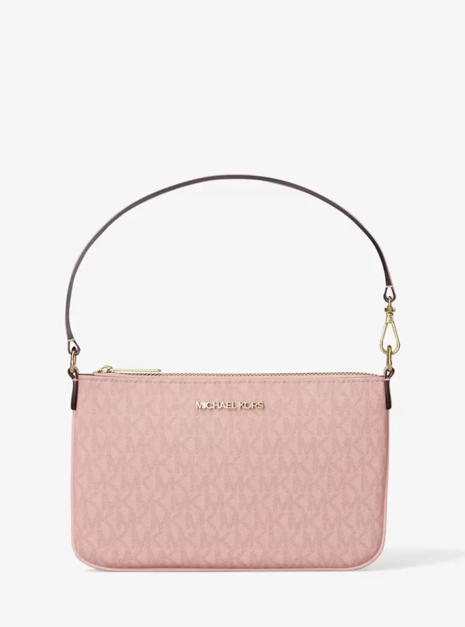 Jet Set Small Signature Logo Convertible Wristbag