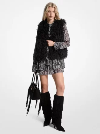 Kamizelka ze sztucznego kożucha