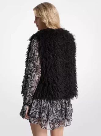 Kamizelka ze sztucznego kożucha