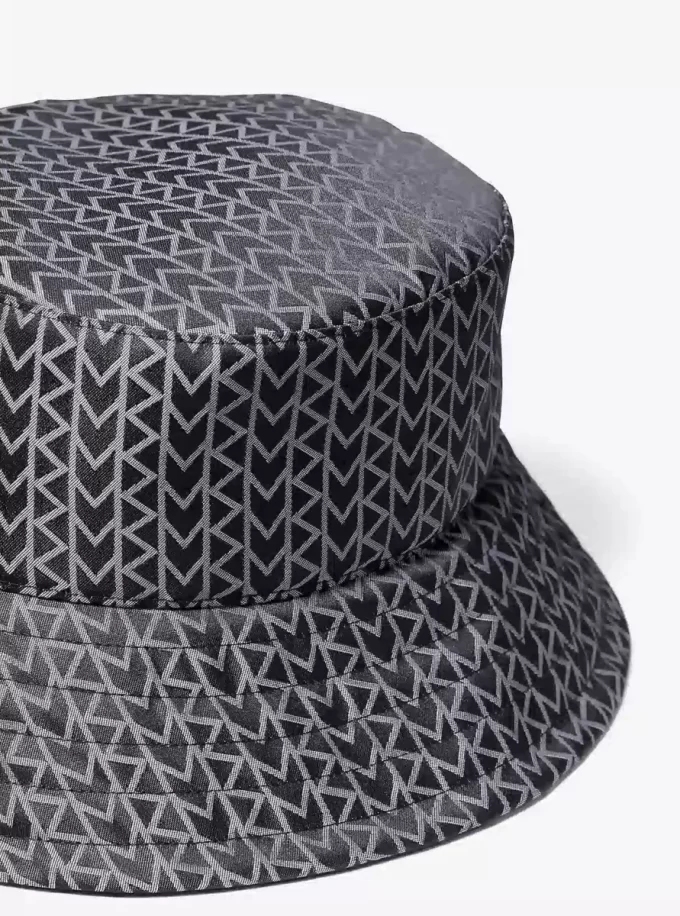 Kapelusz typu bucket z logo MK2000 z żakardu