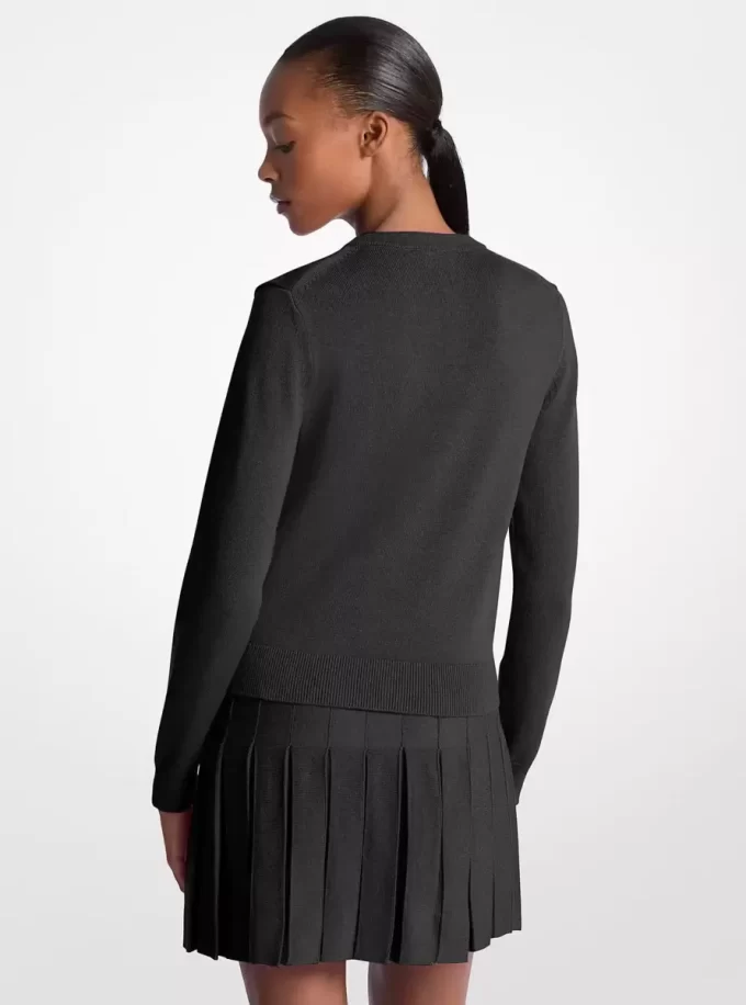 Kardigan z mieszanki bawełny