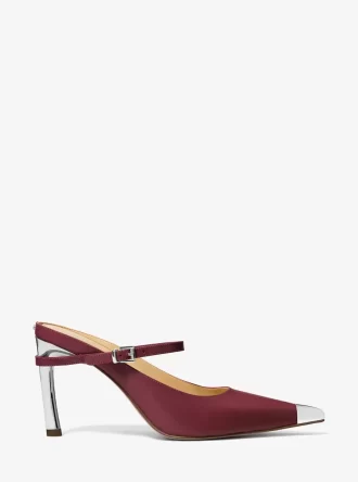Kasia Leather High Mule Pump