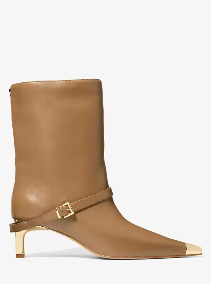 Kasia Skórzane Buty z Klamrą