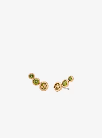 Kolczyki z cyrkonii sześciennej z oprawą Crawler