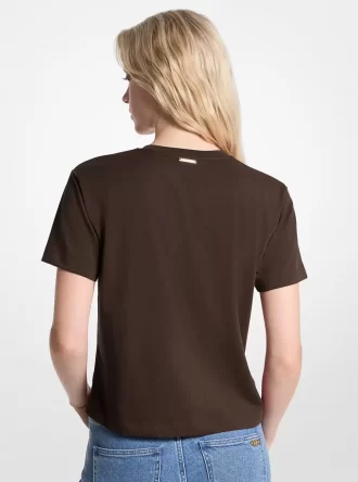 Koszulka z organicznej bawełny z ozdobnym logo