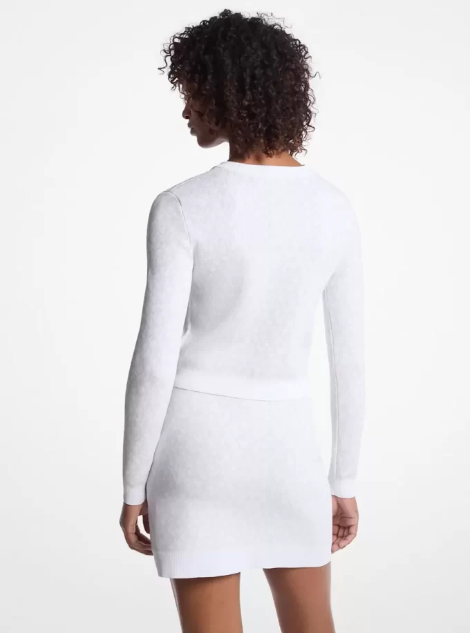 Kurtka żakardowa z logo