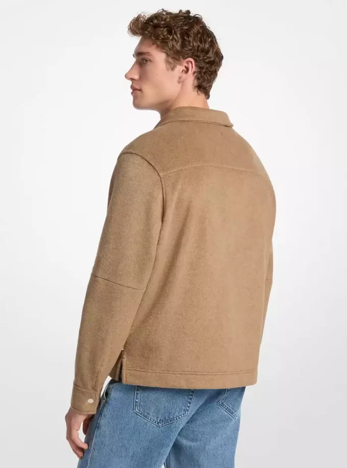 Kurtka flanelowa z podwójnej dzianiny