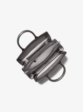 Laila Mała Skórzana Torebka z Polerowanego Szkła