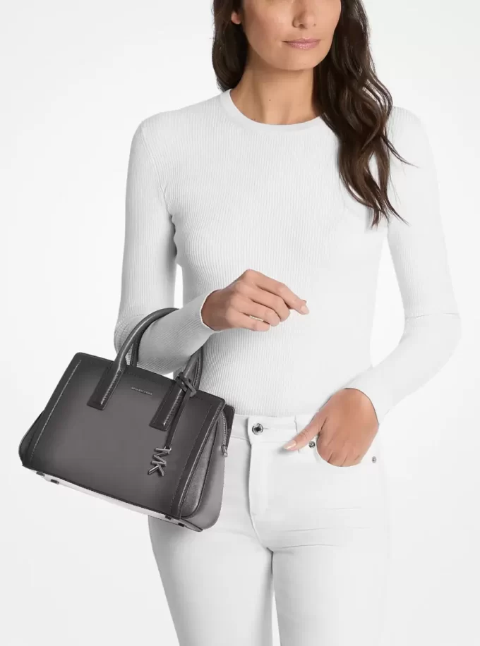 Laila Mała Skórzana Torebka z Polerowanego Szkła Laila Mała Skórzana Torebka z Polerowanego Szkła