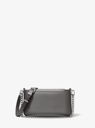 Mała, polerowana, skórzana torba typu crossbody Bryant