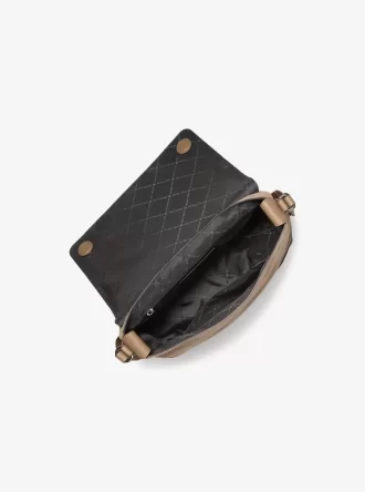 Mała torba kurierska Hudson ze zamszu