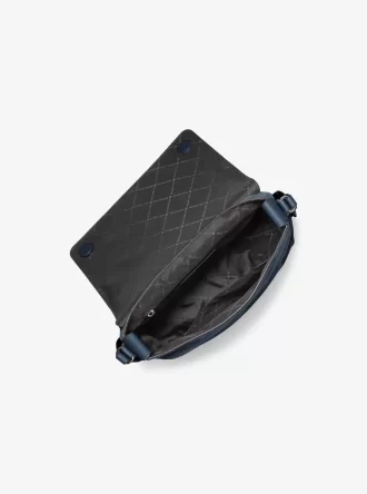 Mała torba kurierska Hudson ze zamszu