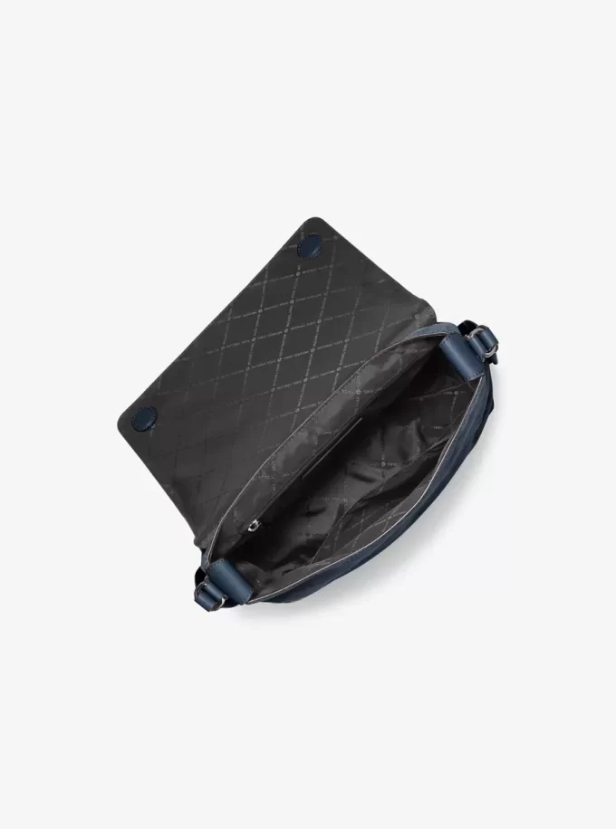 Mała torba kurierska Hudson ze zamszu