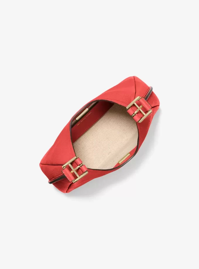 Mała torba typu hobo na ramię Nolita ze skóry groszkowanej