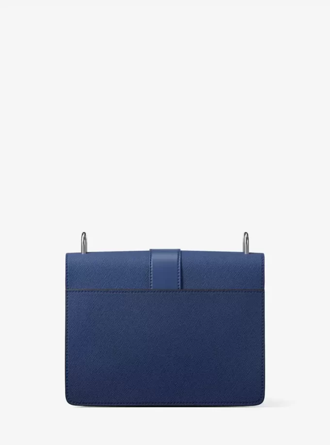 Mała torebka listonoszka Greenwich ze skóry saffiano