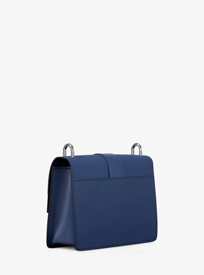 Mała torebka listonoszka Greenwich ze skóry saffiano