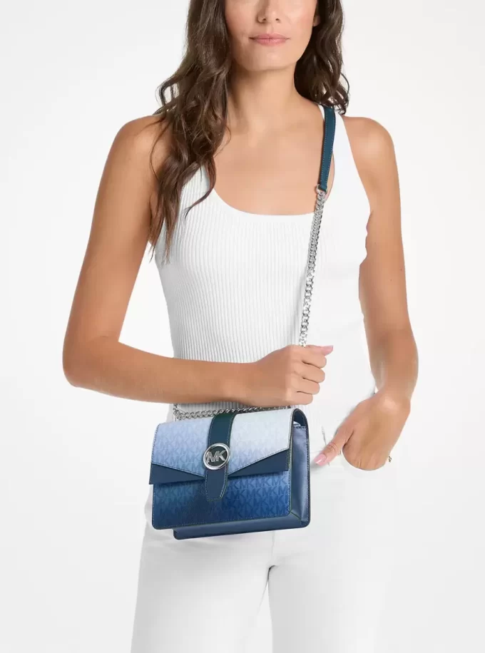 Mała torebka typu crossbody Greenwich Ombré z logo Signature