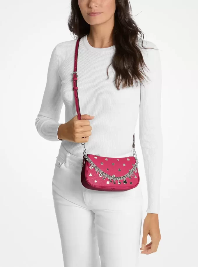 Mała zdobiona torebka typu crossbody Carmela
