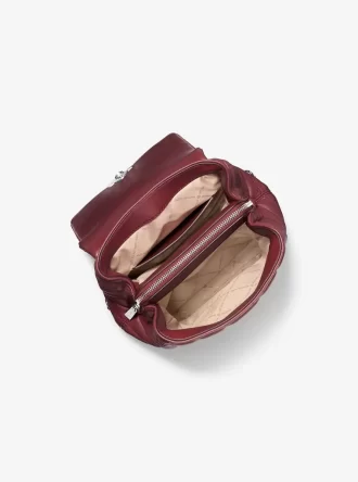 Mały pikowany skórzany plecak Tribeca