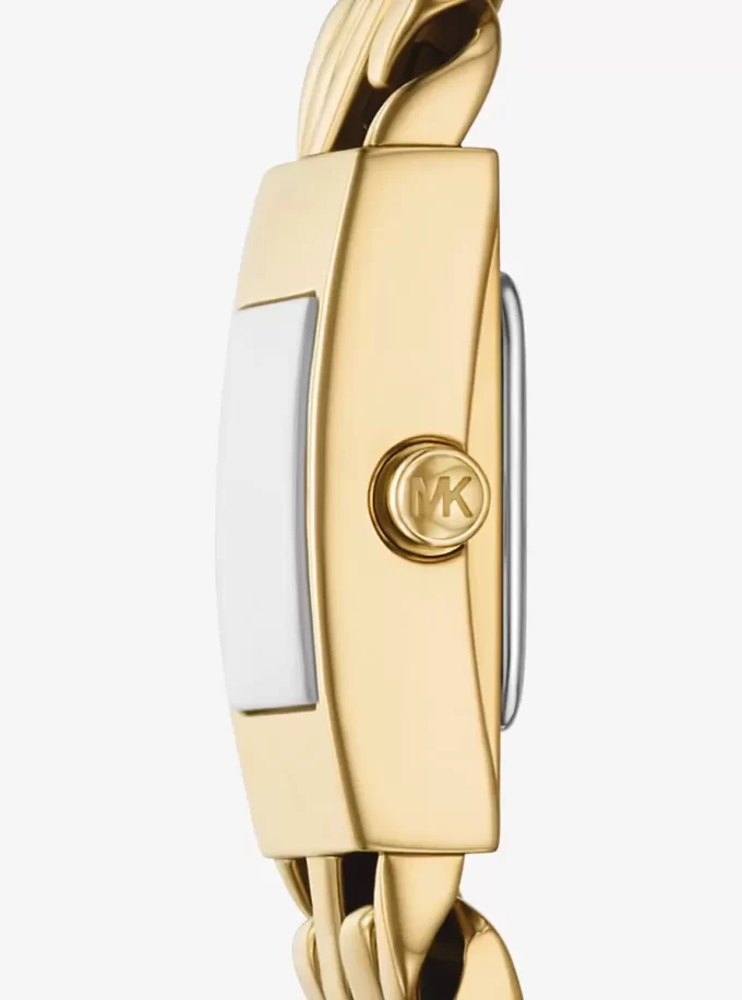 Mini zegarek Darrington w kolorze złotym z ogniwami łańcuszka Mini zegarek Darrington w kolorze złotym z ogniwami łańcuszka