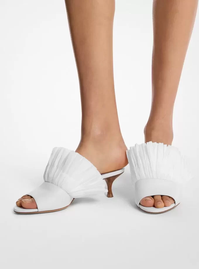 Muły Catarina ze skóry i frędzli Muły Catarina ze skóry i frędzli