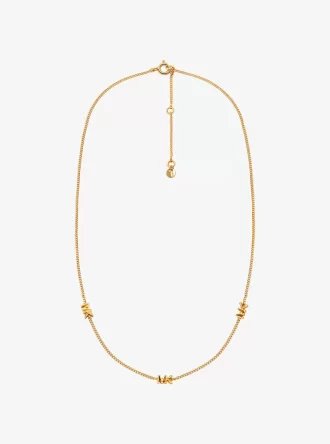 Naszyjnik z logo ze srebra próby 925 platerowanego szlachetnym metalem