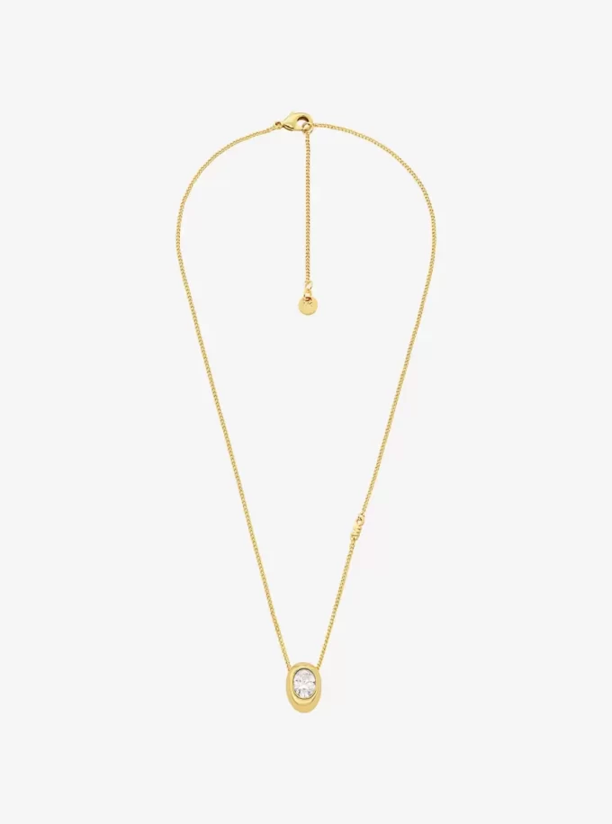 Naszyjnik z wisiorkiem z cyrkonii sześciennej