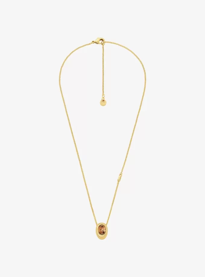 Naszyjnik z wisiorkiem z cyrkonii sześciennej