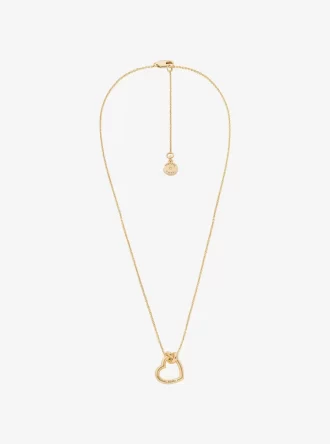 Naszyjnik z węzłem w kształcie serca