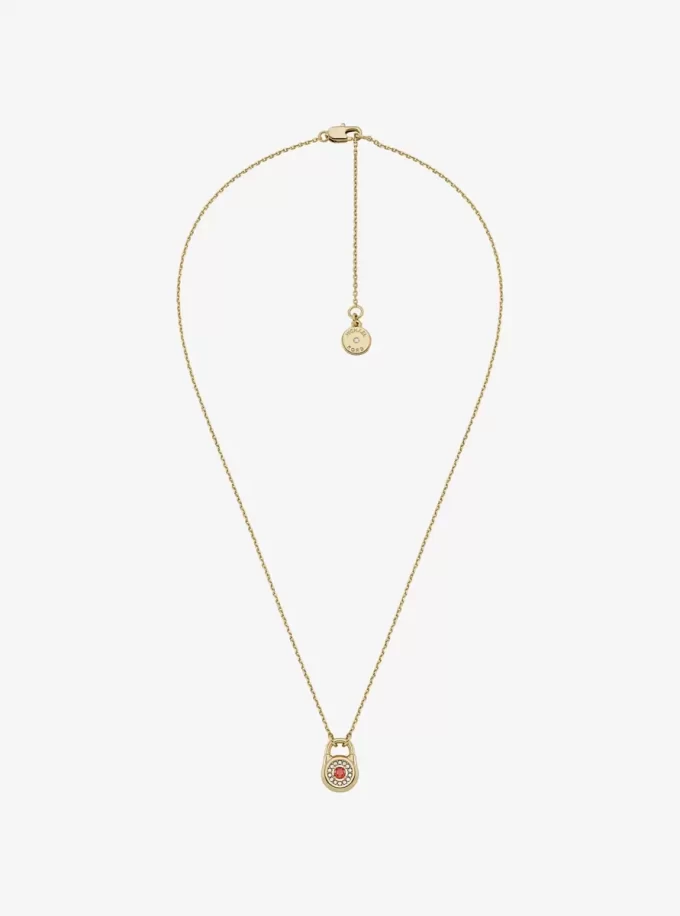 Naszyjnik z zamkiem Pavé