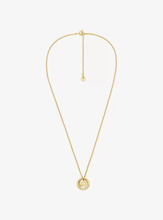 Naszyjnik z zawieszką z logo