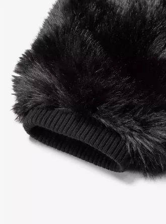 Ocieplacze na nogi ze sztucznego futra i wełny